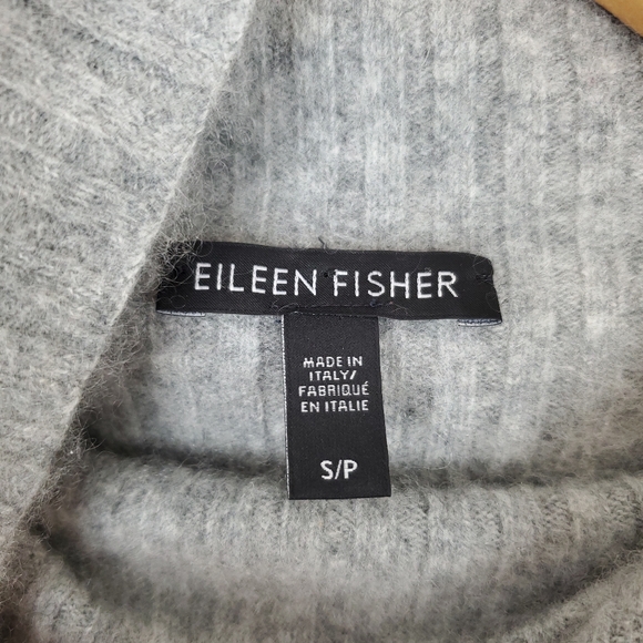 Eileen Fisher Cashmere Split Turtleneck Sweater - Picture 2 of 14
